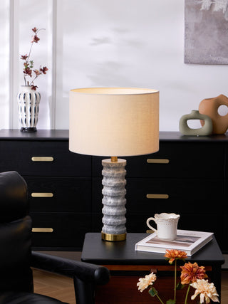 Petirielle Lampe de Table en Pierre Moderne
