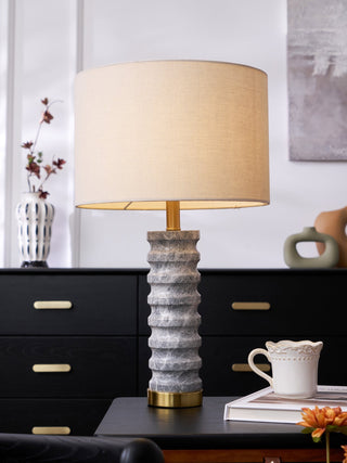 Petirielle Lampe de Table en Pierre Moderne
