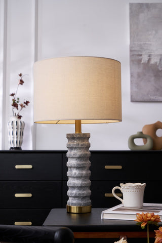 Petirielle Lampe de Table en Pierre Moderne