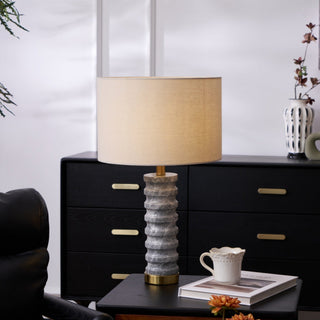 Petirielle Lampe de Table en Pierre Moderne