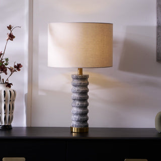 Petirielle Lampe de Table en Pierre Moderne