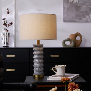Petirielle Lampe de Table en Pierre Moderne