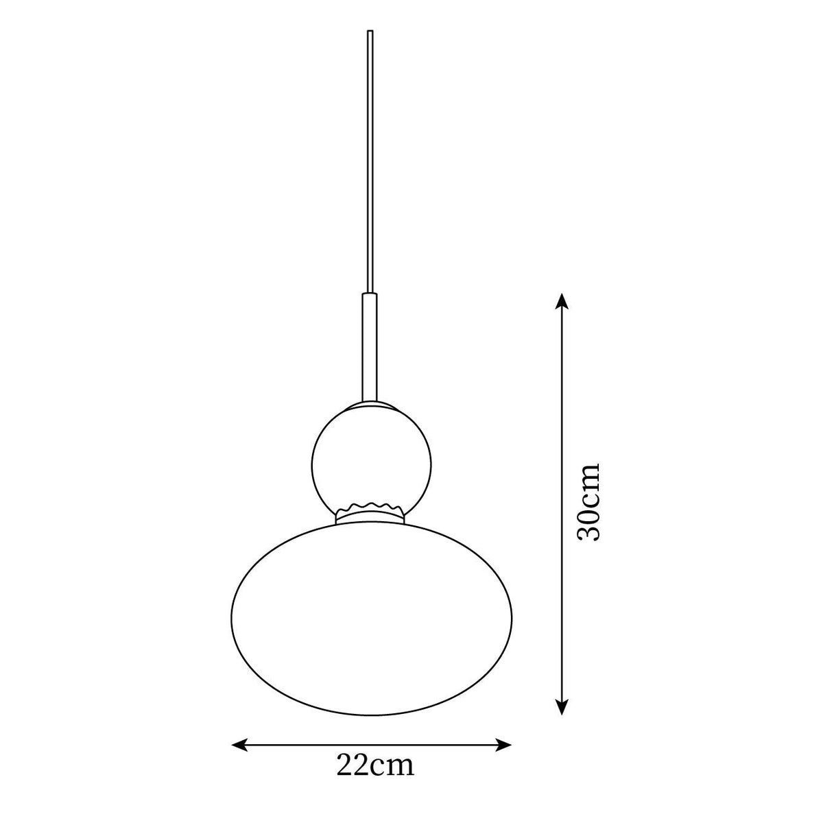 Orbelin Glass and Brass Pendant Lamp-Neutral Decor