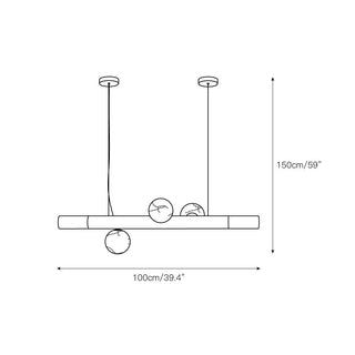 Avaros Suspension Moderne Minimaliste Alabastre