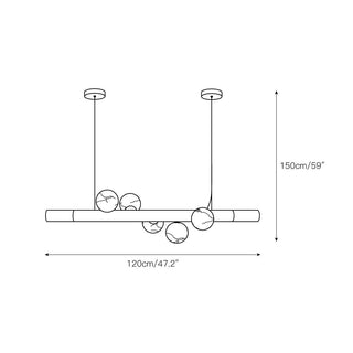 Avaros Suspension Moderne Minimaliste Alabastre