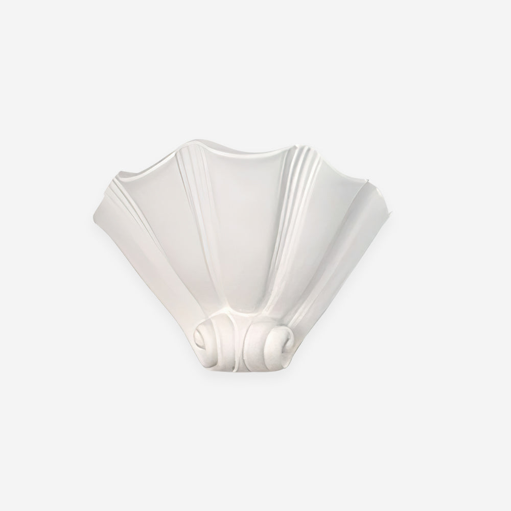 Dorien Wall Lamp Plaster White Shell Classic-Neutral Decor