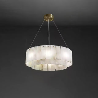 Zelaean Albâtre Ronde Pendentif Lumière