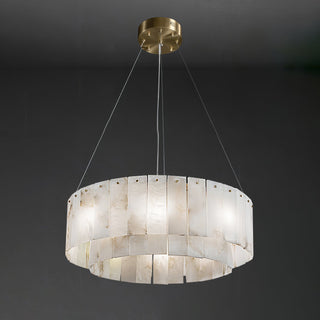 Zelaean Albâtre Ronde Pendentif Lumière