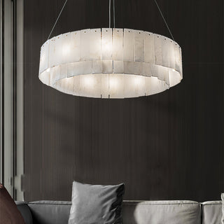Zelaean Albâtre Ronde Pendentif Lumière