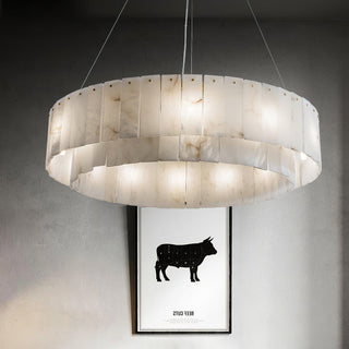 Zelaean Albâtre Ronde Pendentif Lumière
