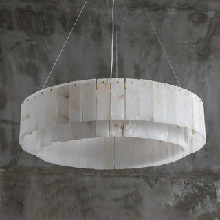 Zelaean Albâtre Ronde Pendentif Lumière