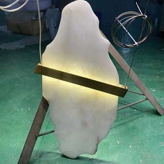 Olraeos Lustre Élégance Métal Roche Jade