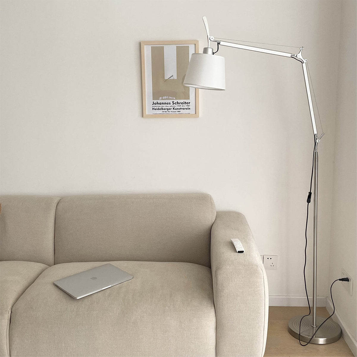 Ciroce Lampadaire Industriel en Tissu