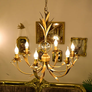 Zamarir Lustre Industriel Vintage Métal 6 Lumières