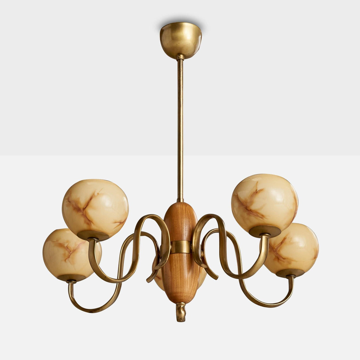 The 3-light Linnea Chandelier, ideal for smaller spaces like a breakfast nook.