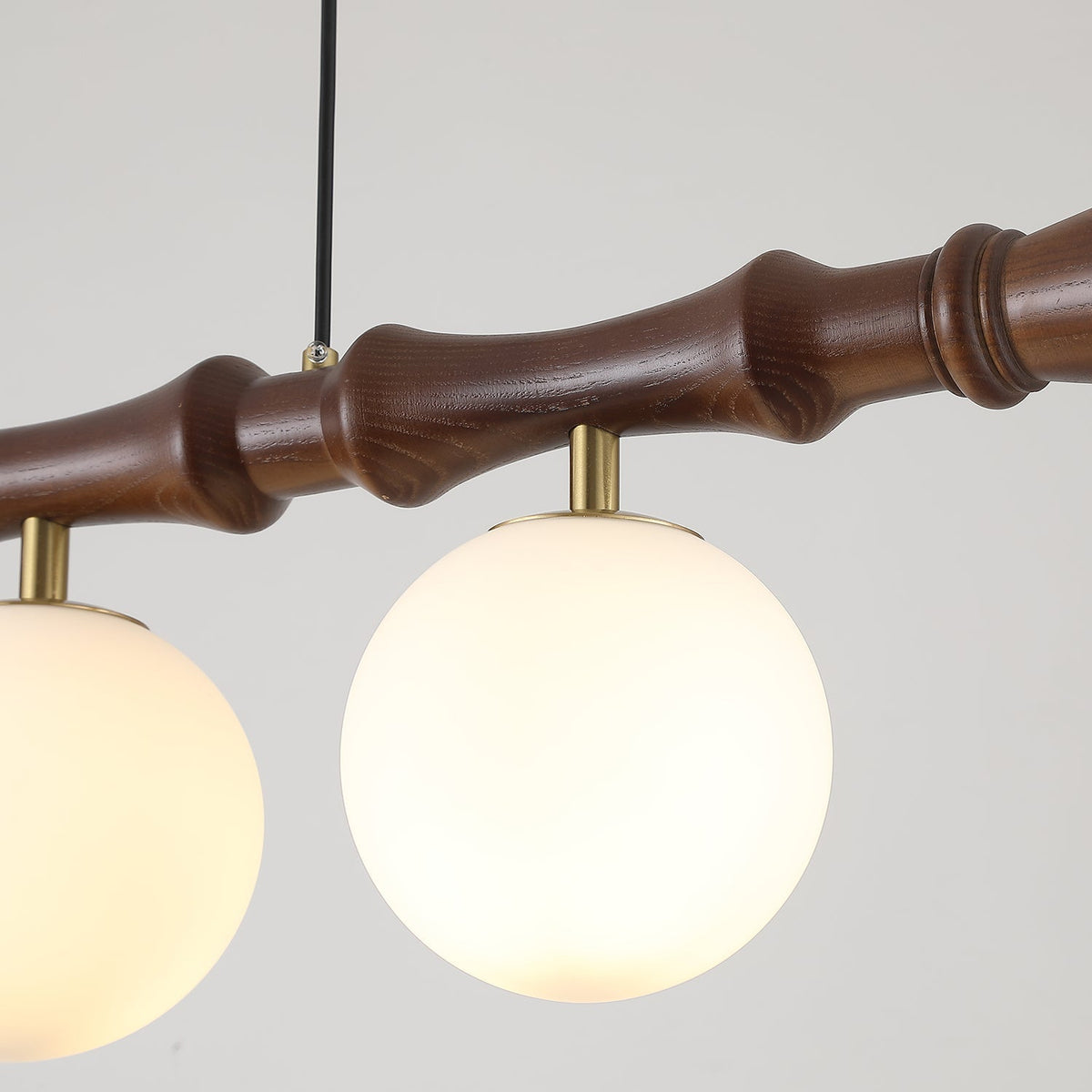Bivio Wooden Pendant Light-Neutral Decor
