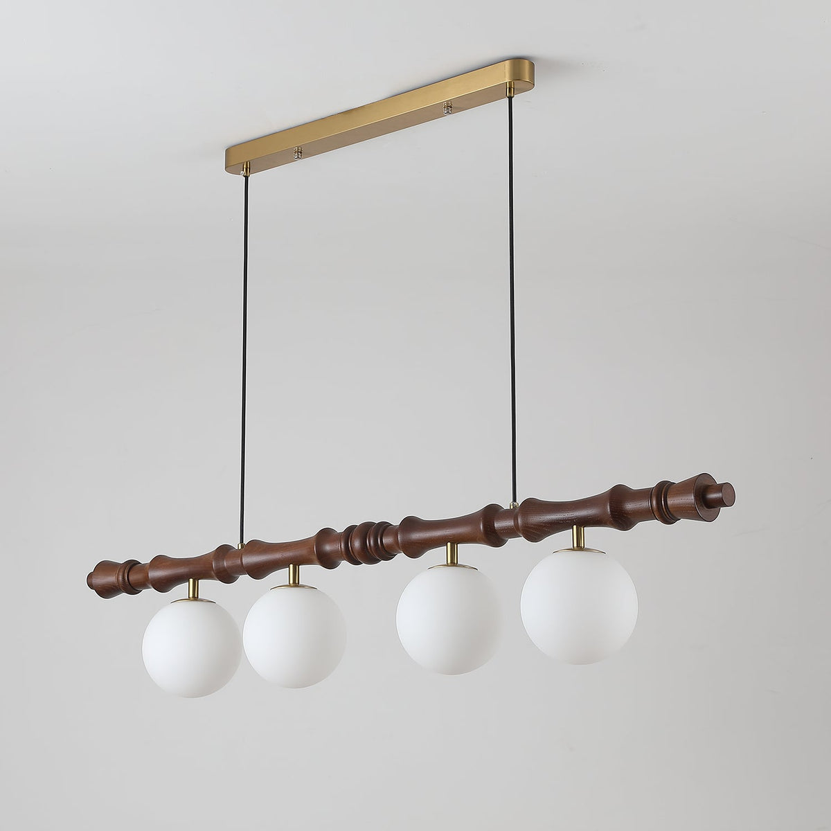 Bivio Wooden Pendant Light-Neutral Decor
