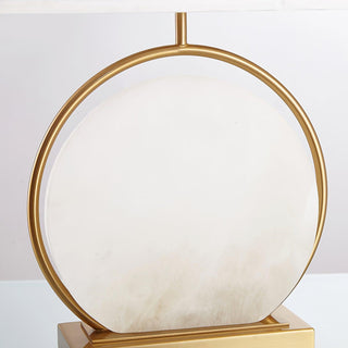 Cirilina Ring Base Alabaster Table Lamp-Neutral Decor