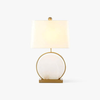 Cirilina Ring Base Alabaster Table Lamp-Neutral Decor