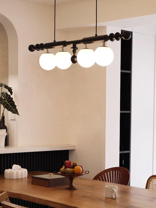 Lustra Lustre Colonne Romaine Bois Verre