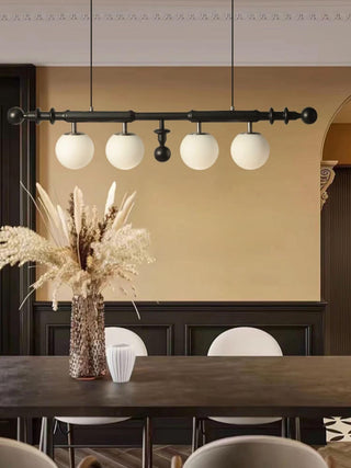 Lustra Lustre Colonne Romaine Bois Verre