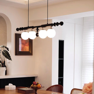 Lustra Lustre Colonne Romaine Bois Verre
