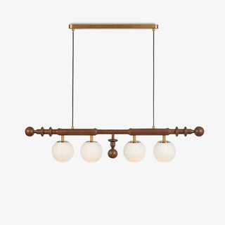 Lustra Lustre Colonne Romaine Bois Verre
