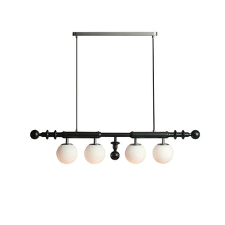 Lustra Lustre Colonne Romaine Bois Verre