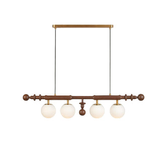 Lustra Lustre Colonne Romaine Bois Verre