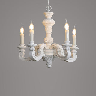 Olrinila Lustre en Bois Sculpté à la Main Pilier Romain-Luire