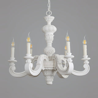 Olrinila Lustre en Bois Sculpté à la Main Pilier Romain-Luire