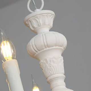 Olrinila Lustre en Bois Sculpté à la Main Pilier Romain-Luire