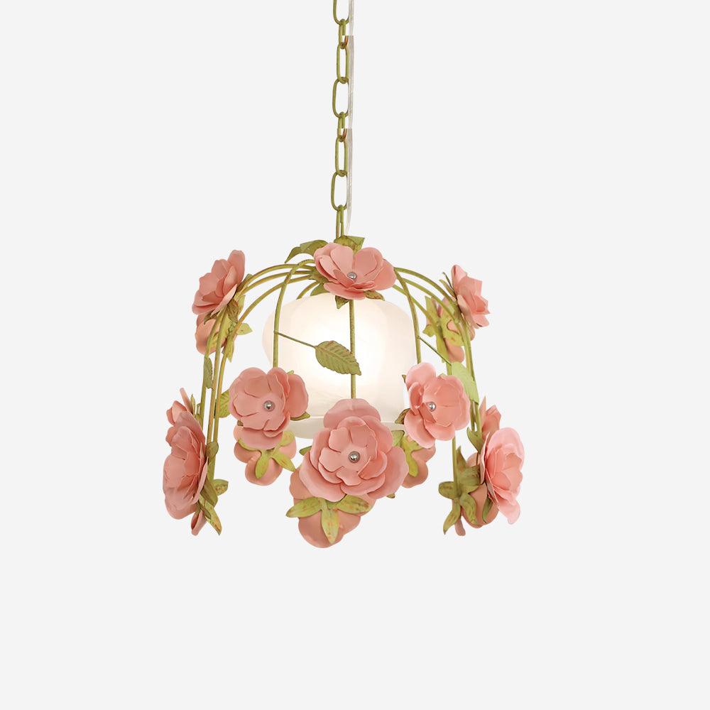 Bellova Floral Chandelier-Neutral Decor