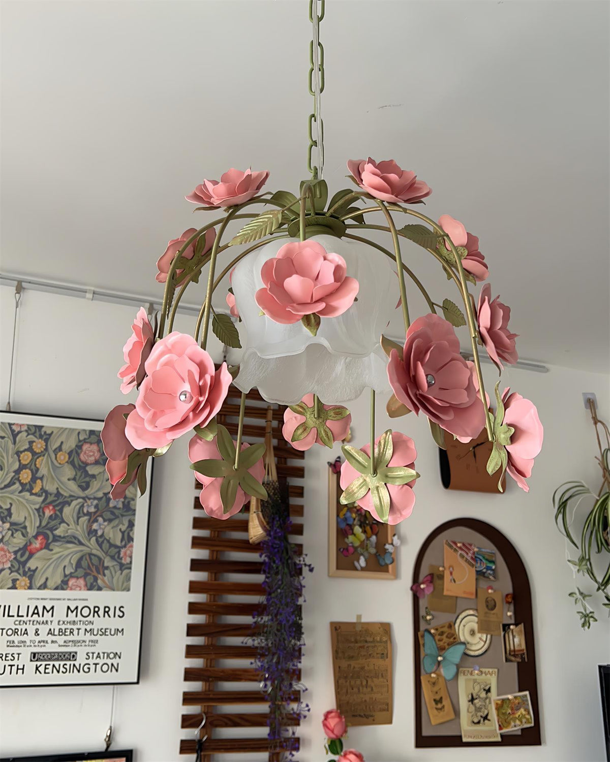 Bellova Floral Chandelier-Neutral Decor