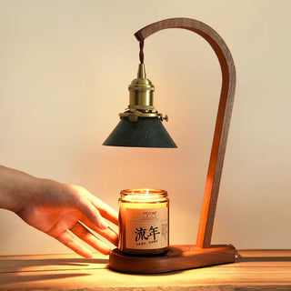 Aldorira Bois Lampe de Table Moderne du Milieu du Siècle