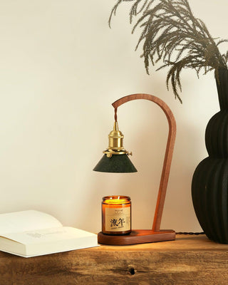 Aldorira Bois Lampe de Table Moderne du Milieu du Siècle