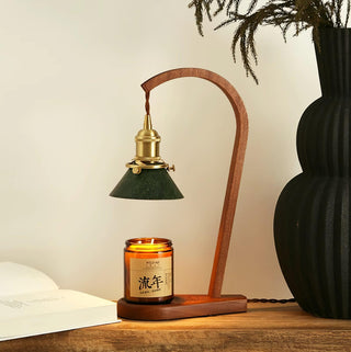 Aldorira Bois Lampe de Table Moderne du Milieu du Siècle