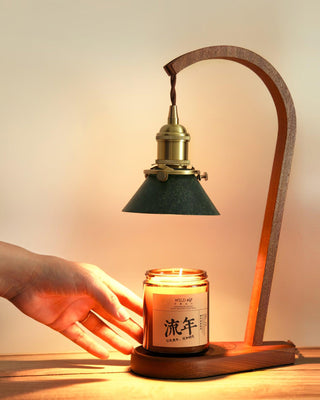 Aldorira Bois Lampe de Table Moderne du Milieu du Siècle