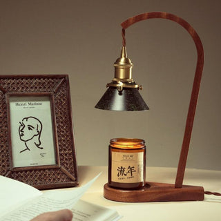 Aldorira Bois Lampe de Table Moderne du Milieu du Siècle