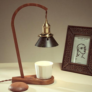 Aldorira Bois Lampe de Table Moderne du Milieu du Siècle