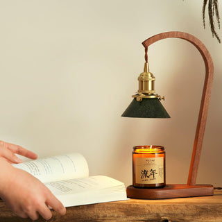 Aldorira Bois Lampe de Table Moderne du Milieu du Siècle