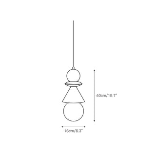 Aphais Suspension Moderne Minimaliste Rook Bois Verre