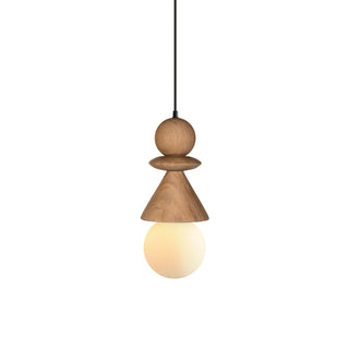 Aphais Suspension Moderne Minimaliste Rook Bois Verre