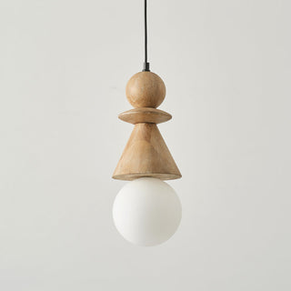 Aphais Suspension Moderne Minimaliste Rook Bois Verre