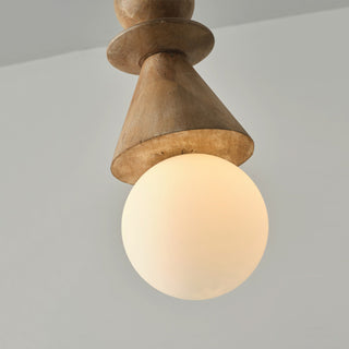 Aphais Suspension Moderne Minimaliste Rook Bois Verre