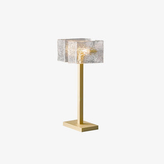 Blyn Lampe de Table Laiton Verre Artistique de Table