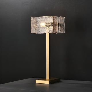 Blyn Lampe de Table Laiton Verre Artistique de Table