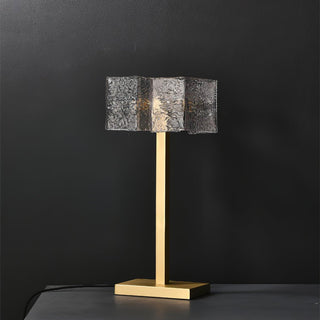 Blyn Lampe de Table Laiton Verre Artistique de Table