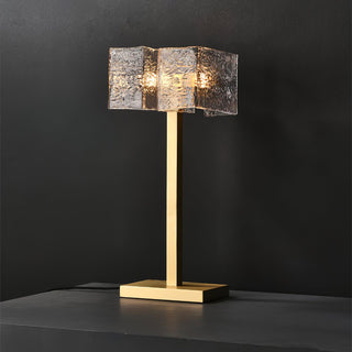 Blyn Lampe de Table Laiton Verre Artistique de Table