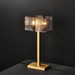 Blyn Lampe de Table Laiton Verre Artistique de Table